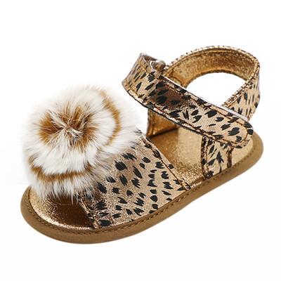 

2018 Summer Baby Toddler First Walkers Shoes Leopard Baby Girl PU Fashion Princess Shoes