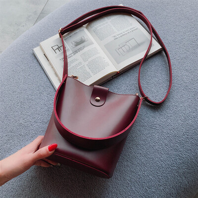 

Tailored Womens Fashion Retro Wild Slant Bag Single Shoulder Bag Purse Bucket Bag