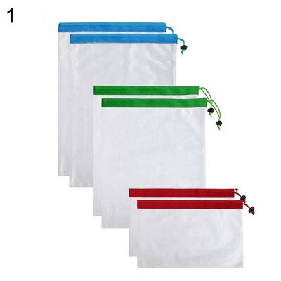 

6912Pcs Reusable Grocery Bags Drawstring Mesh Vegetable Fruit Storage Pouch