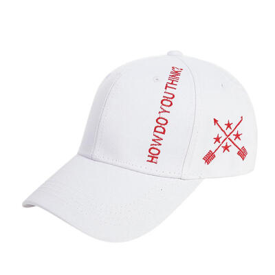 

Letter Print Baseball Cap Unisex Star Arrow Embroidery Snapback Caps Sunhat