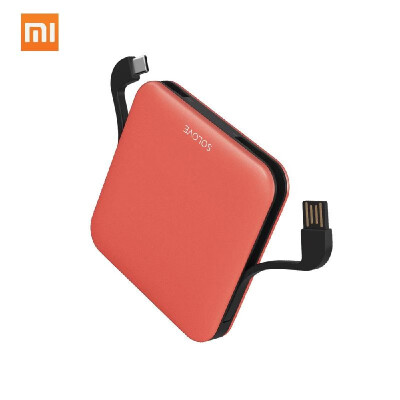 

Xiaomi SOLOVE Power Bank with Data Cable 10000mAh Powerbank LED Display Portable Fast Charger For Xiaomi Huawei iPhone