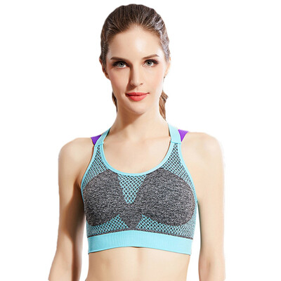 

Toponeto Sports Bras Padded Seamless Yoga Bra Casual Print Cross Strap Wireless underwear