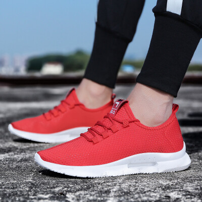 

Board shoes men 2019 summer&autumn Korean version of the new mens mesh small white shoes sports shoes mens summer tide shoes