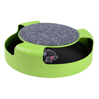 

Plastic Interactive Funny Cats Playing Turntable Toys with Shadowless Mouse