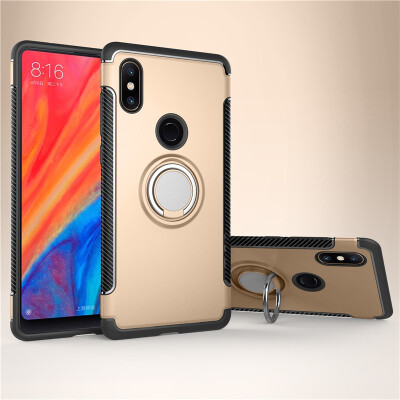 

Back Cover For Xiaomi Mi Mix 2S Mix2S Case Car Holder Stand Hard PC Silicon Ring Suction Bracket Celulars