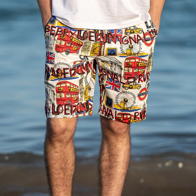 

Tailored Fashion Men Casual Wide Printed Beach Casual Men Short Trouser Shorts Pants