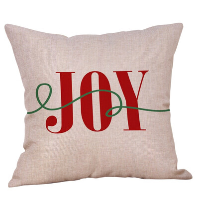

〖Follure〗Merry Christmas Pillow Cases Cotton Linen Sofa Cushion Cover Home Decor