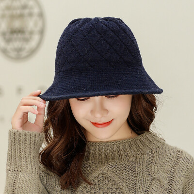 

New Pure Lady Baitao Knitted Wool Cap in Autumn&Winter for Warming Wool Pot Cap&Fisherman Cap