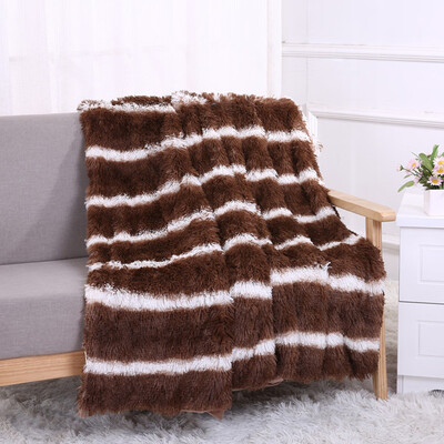 

Gobestart Large Soft Warm Shaggy Faux Fur Throw Blanket Sofa Double King Bed Blanket
