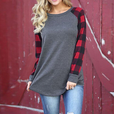 

Nomeni Women O-Neck Long Sleeve Sweatshirt Pullover Tops Blouse Shirt