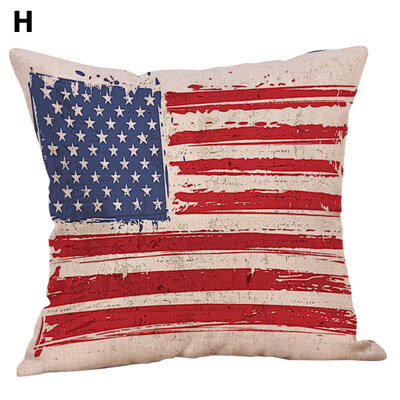 

45x45cm Independence Day Soft Throw Pillow Case Cushion Cover Soft Bed Decor