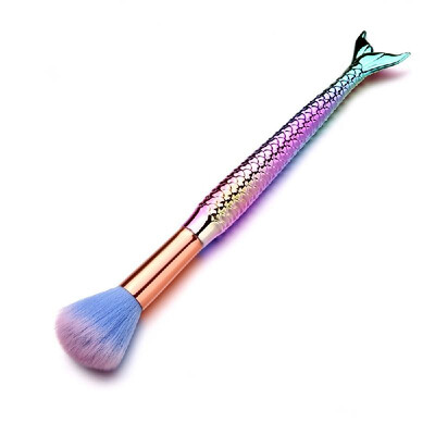 

Nail Soft Dust Cleaner Mermaid Handle Makeup Brush Acrylic UV Gel Powder Removal Manicure Tool