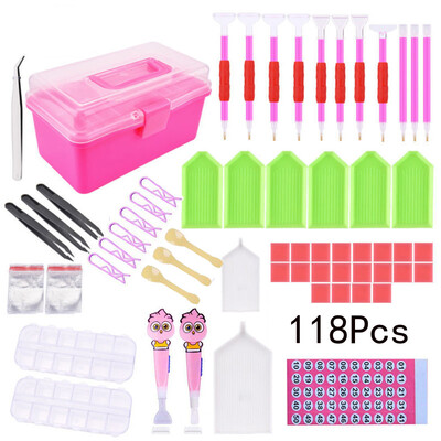 

〖Follure〗118 Pieces Diamond Painting Tools 5D DIY Diamond Painting Accessories Diamond