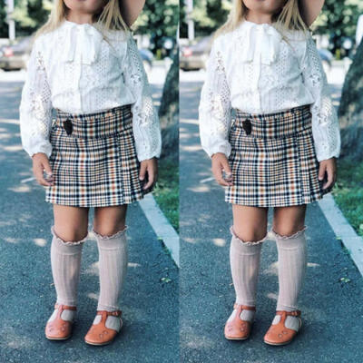 

2pcs Toddler Kid Baby Girl Outfit Clothes Lace Shirt TopsSkirt Dress Set