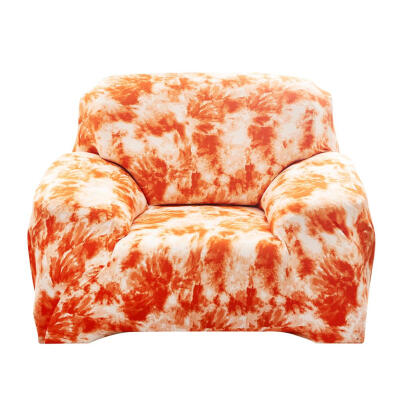 

Graffiti All-inclusive Couch Stretch Sofa Full Cover Thin Slipcover Orange