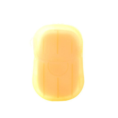 

Travel Portable Disposable Soap Flakes with Storage Box Container 20Pcs Soap Papers Scented Foaming Mini Paper Soap Hand Washing C