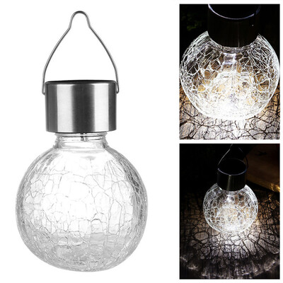 

〖Follure〗1pc Colour Changing Solar Crackle Globes LED Garden Lights
