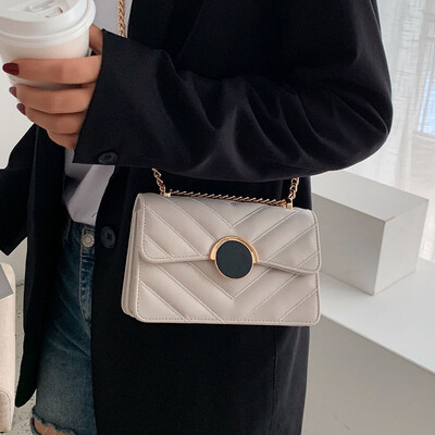 

Small fragrance rhombic chain bag new female 2019 autumn tide fashion wild shoulder slung Korean version of the small square bag