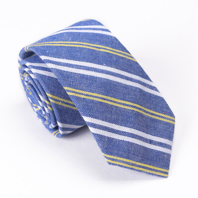 

Mens cotton striped plaid tie 51 cotton tie European&American casual tie cross-border wholesale one generation