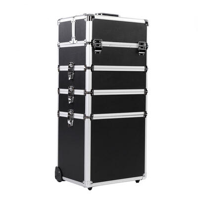 

Greensen 4 in 1 Portable Cosmetics Beauty Hairdressing Makeup Trolley Carry Bag Case Box