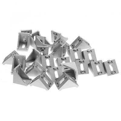 

Greensen 25pcs 4040 Aluminum  Shape Corner Bracket Right Angle Brace Fastener