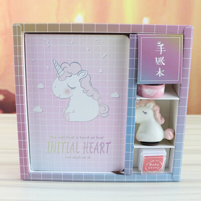 

Notebook Set Unicorn Cartoon Cute Notebook Sweet Gift