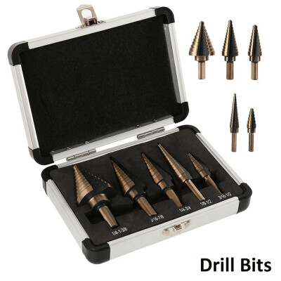 

5pcs HSS Cobalt Multiple Hole 50 Sizes Step Drill Bit Set Tools3pcs HSS Step Cone Drill Titanium Coated Hole Cutter Bit