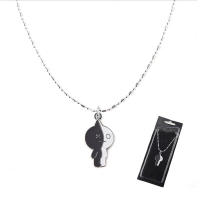

KPOP BTS Bangtan Boys Cartoon Necklace Metal Alloy Jewelry Women Girl Student