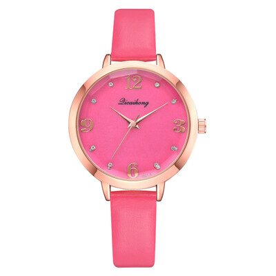 

Drilled digital scale time watch noble female gift watch