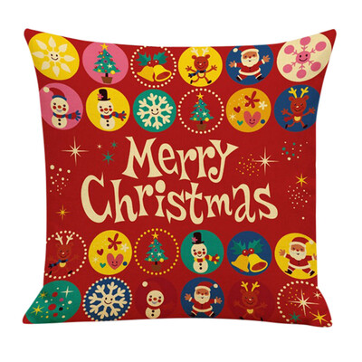 

Tailored Christmas Style Pattern Pillow Case Fashion Square Cushion Car Sofa Home Offi
