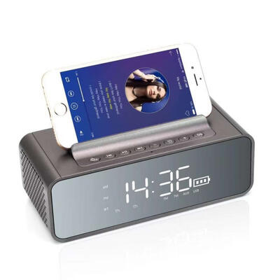 

V06 Bluetooth Speaker Sound Box Professional Smart Wireless LED Screen Alarm Clock Active Multimedia Speaker Support TF Card
