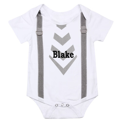 

Baby Infant Toddler Boys Tie Print Short Sleeve Rompers Jumpsuit Sunsuit