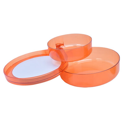 

New Hot Outdoor Plastic Dual-layer Magnetic Bait Box Pull Bait Plate Dish Fishing Bait Lure Storage Case Fishing Accessories
