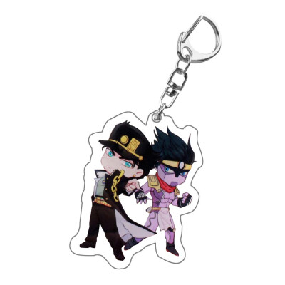 

CAR-TOBBY Anime Jojo Bizarre Adventure Acrylic Pendant Keychain Cosplay Prop Accessories Key Ring