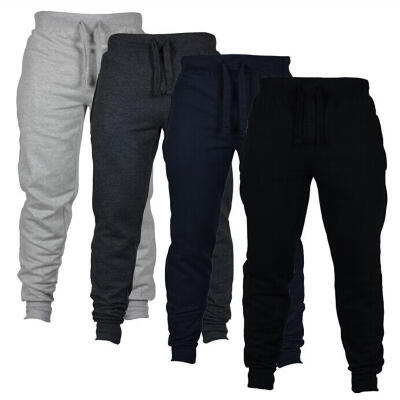 

Mens BASIC JOGGER Pants Cotton Active Urban Harem Slim Fit Elastic Hip hop Dance