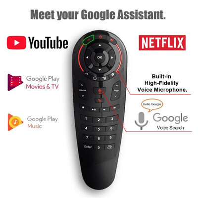 

G30 24G Wireless Voice Air Mouse 18 Keys Gyro Sensing Smart Remote Control