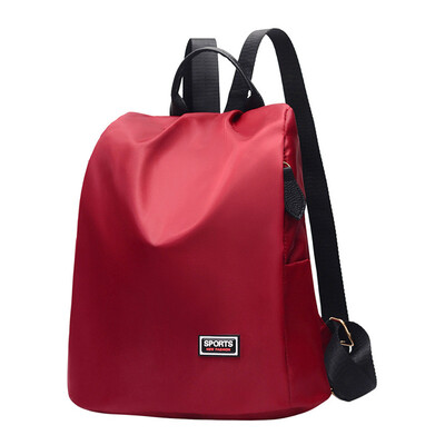 

Tailored Fashion Ladies Wild Large-Capacity Nylon Waterproof Anti-Theft Backpack
