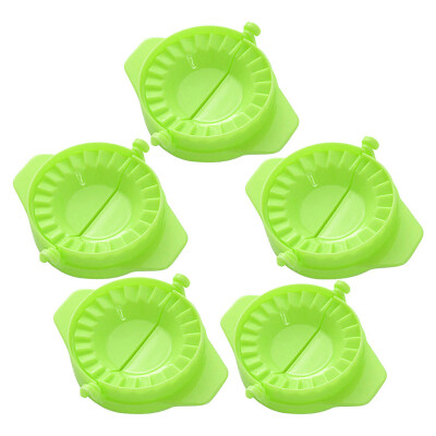 

Toponeto New Kitchen Tools Dumpling Jiaozi Maker Device Easy DIY Dumpling Mold 5PCS