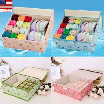 

Closet Organizer Box for Underwear Bra Socks Ties Scarves Storage Drawer Divider