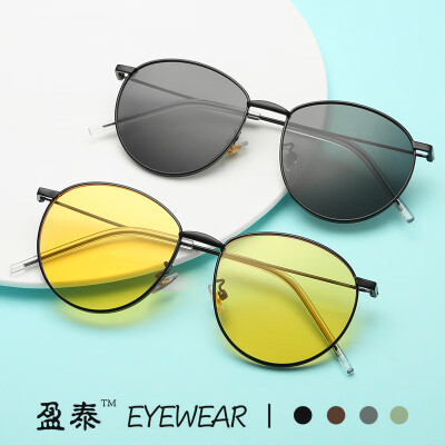 

Jin Xishan sunglasses Li Wei GM female Han Chao version sunglasses round frame metal