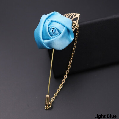 

Mens Suit Shirt Pin Boutique Rose Chain Brooch Pin