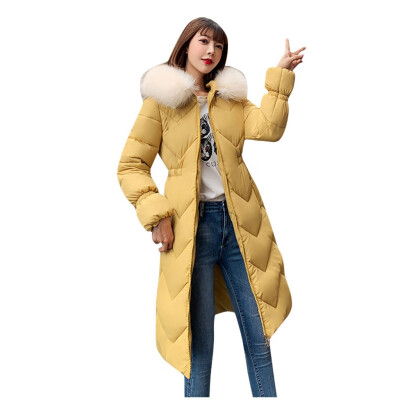 

Toponeto Women Winter Warm Hooded Thick Zipper Pocket Slim Jacket Overcoat Outcoat Coat