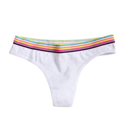 

Toponeto Women Sexy Rainbow Splice Briefs Panties Thongs Lingerie Underwear