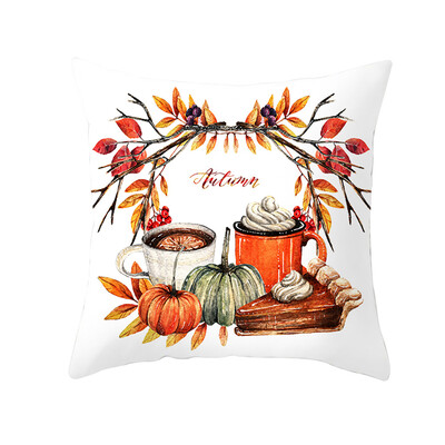 

〖Follure〗Fall Halloween Pumpkin Pillow Case Waist Throw Cushion Cover Sofa Home Decor