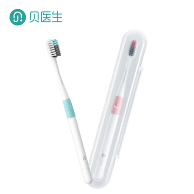 

Dr Dr DRBEI toothbrush soft fur ankle toothbrush adult anti-bleeding pasteurized toothbrush high-end travel box toothbrush single pack color random