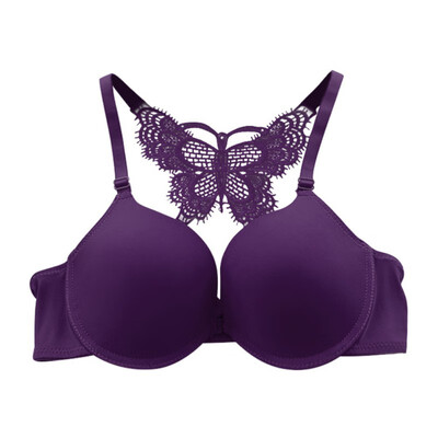 

Women Sexy Lingerie Solid Front Closure Women Underwear Bra Y-line Strap Sexy Racerback Bras Push Up Charming Lace Newest
