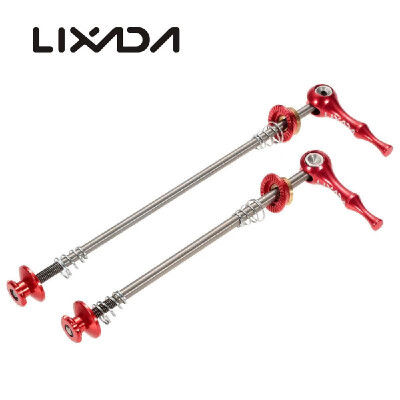 

Lixada 2Pcs Ultralight Bicycle Skewers Quick Release Titanium Axle QR Skewer Mountain Road Bike Bicycle Cycling MTB Wheel Hub Skew