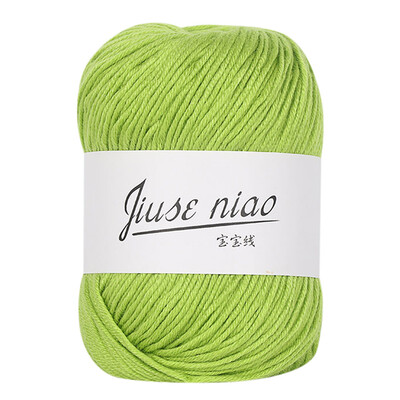 

Toponeto 1PC 50g Chunky Colorful Hand Knitting Baby Milk Cotton Crochet Knitwear Wool A