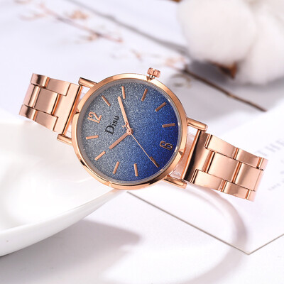 

〖Follure〗Frosted Disc Fashion Monochrome Simple Digital Steel Strap Strap Ladies Watch