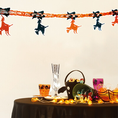 

Toponeto Paper Garlands Hanging Flag Decoration Banquet Decoration Flag For Halloween